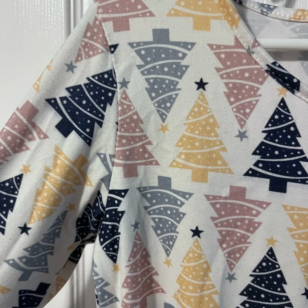 Pete & Lucy girls ruffle tunic top 7/8 Christmas farmhouse